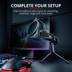 "Trust Gaming GXT 232 Omni-directional Microphone - Premium Sound Quality, Sleek Black Design, Ideal for Streaming & Gaming"